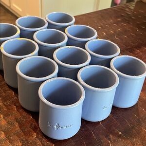 La fermiere blue ceramic jars